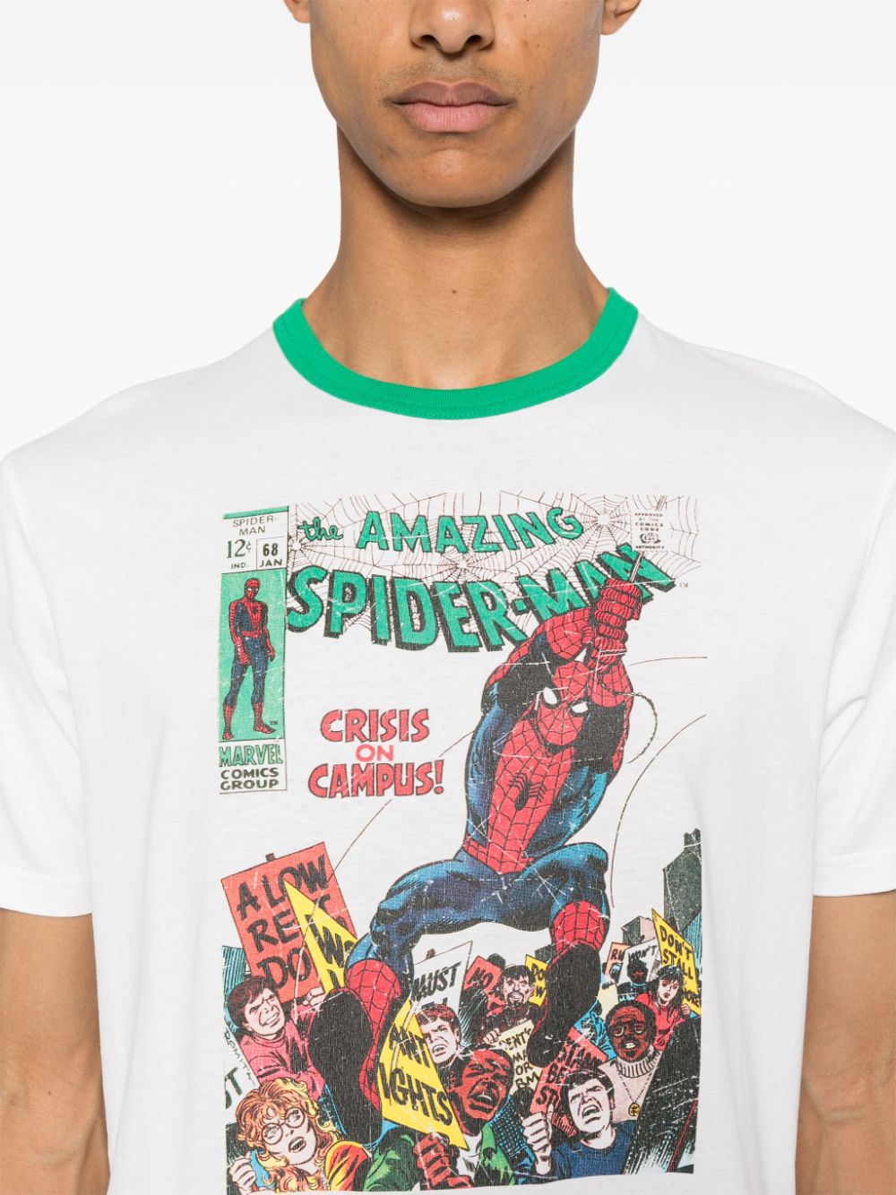 T shirt uomo Spiderman MC2 SAINT BARTH DOVER 03271F New Marine Store